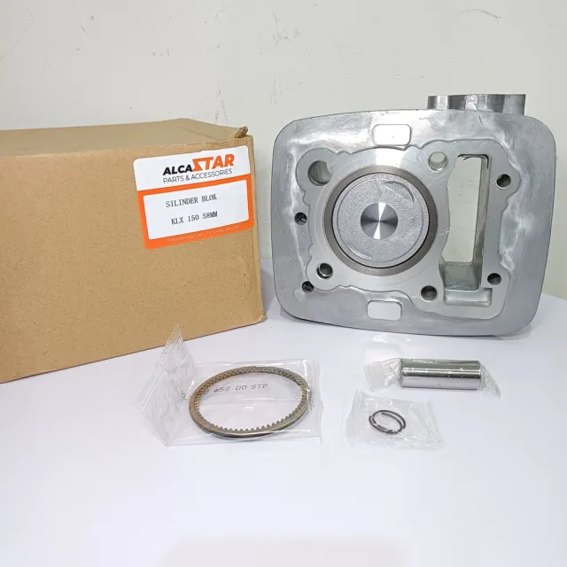 CYLINDER SILINDER BLOK SEHER ASSY SET PISTON KIT KLX 150 58 MM 58MM