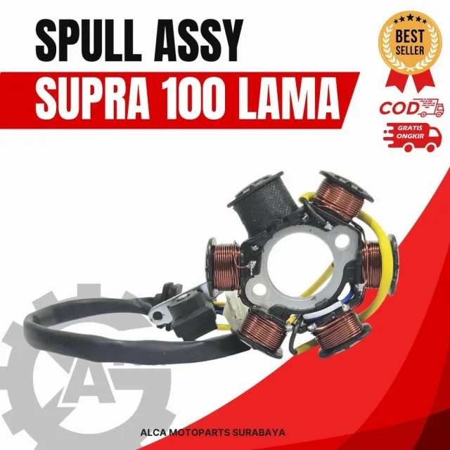 SPULL SPUL STATOR ASSY TEMBAGA SUPRA X 100 SUPRA 100 LAMA