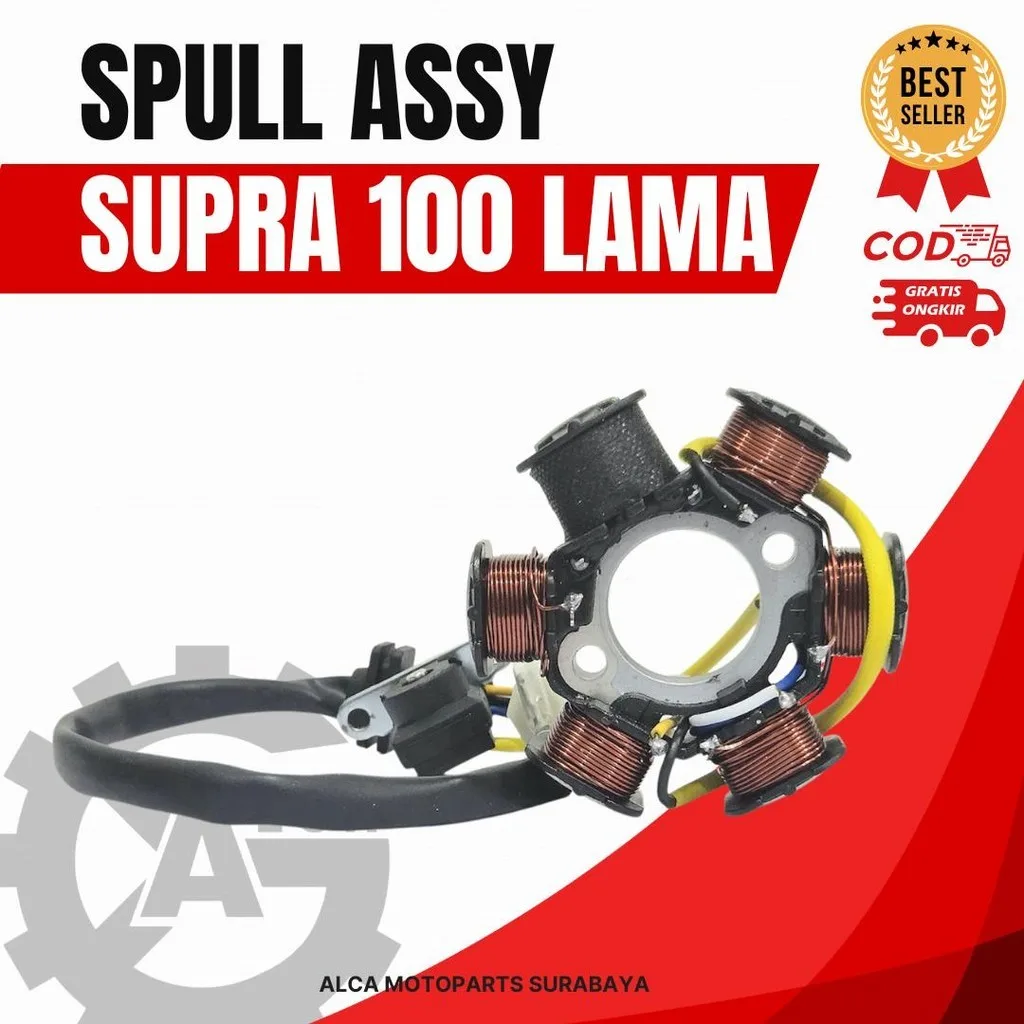 SPULL SPUL STATOR ASSY TEMBAGA SUPRA X 100 SUPRA 100 LAMA