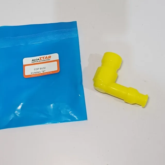 PER 2 BIJI B COP TUTUP CANGKLONG BUSI WARNA KUNING PER 2 PCS GRADE B