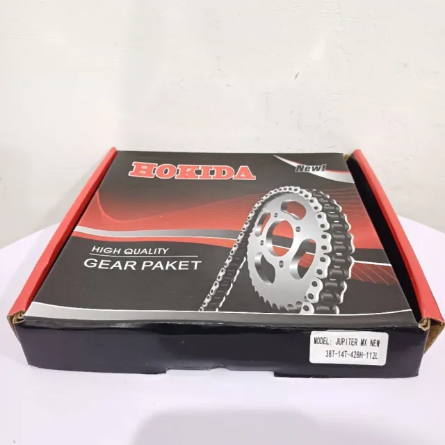 HOKIDA GIR GEAR PAKET SET JUPITER MX NEW 38T 14T 112 HOKIDA