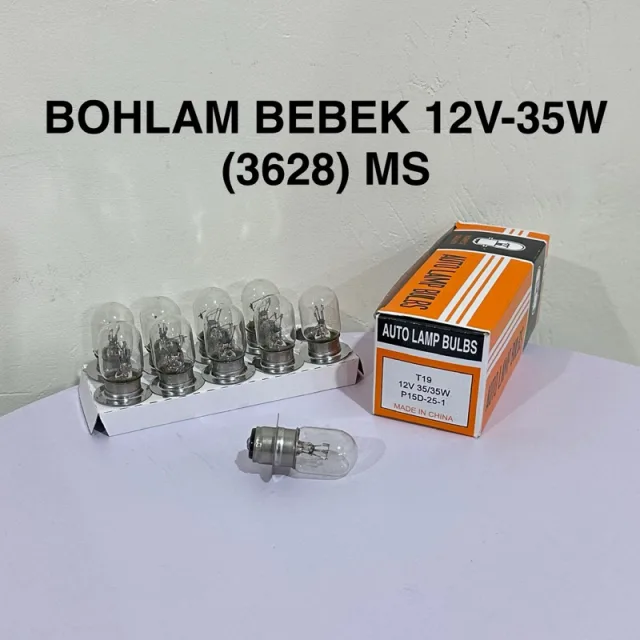 HARGA UNTUK 20 PCS (2 BOX) DOP BOHLAM DEPAN STD BEBEK MATIC 12V 35W V75 KAKI 2
