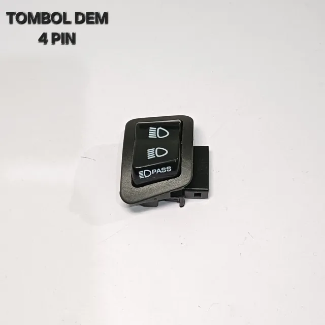 4 PIN SAKLAR TOMBOL DEM DIM PASS BEAM BEAT FI ESP POP LED STREET SCOOPY FI 4 PIN