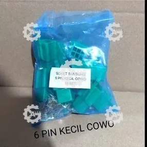 HRG PER 10 SET SOKET SOCKET SKUN SET SAMBUNGAN 6 PIN KECIL LAKI COWO MALE