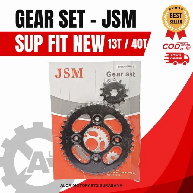 JSM GIR GEAR GER SET DEPAN BELAKANG SUPRA FIT NEW 40T 14T DEPAN BELAKANG