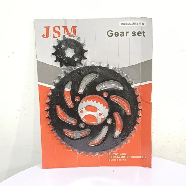 JSM GIR GEAR GER SET DEPAN BELAKANG SMASH NEW 40T 14T DEPAN BELAKANG