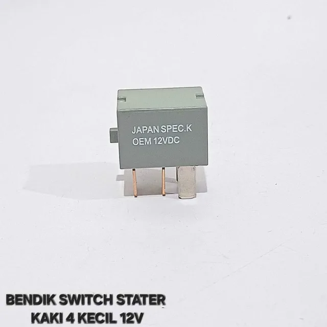 BENDIK RELAY SWITCH STATER STARTER BIRU KAKI 4 KAKI KECIL 12V DENSO