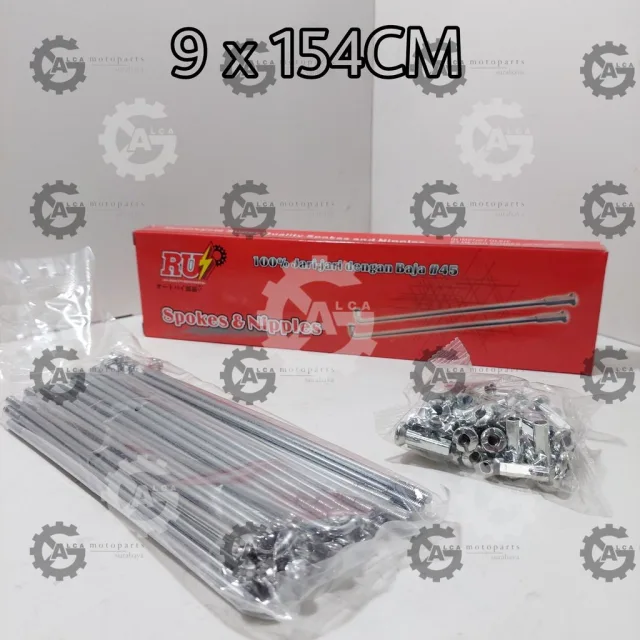 JARI JARI RUJI SPOKE CHROME 9 x 130 9X154 9 X 157 9 X 159 9 X 164 9 X 172 9X184