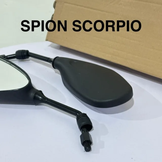 SPION MOTOR CKD STANDAR KACA CEMBUNG SCORPIO 1 SET KIRI KANAN