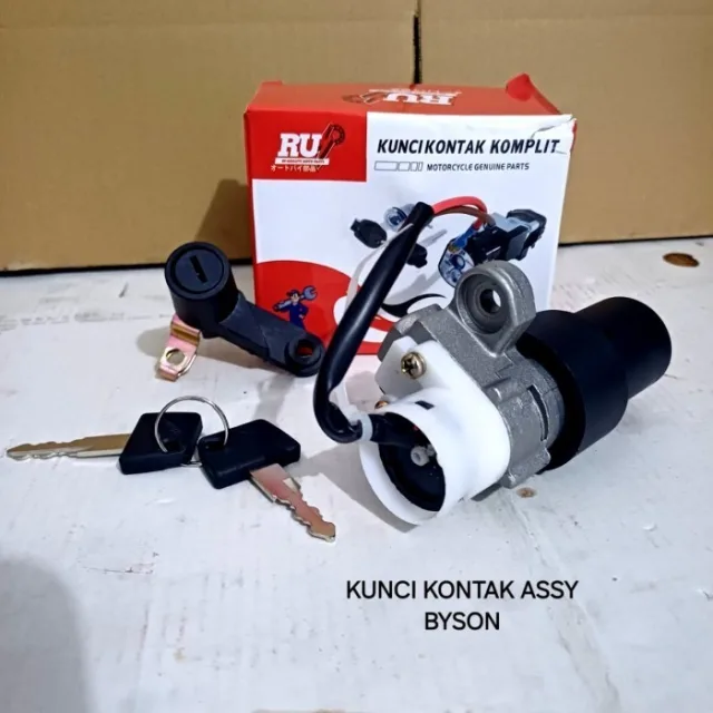 KUNCI KONTAK ASSY SET DEPAN BELAKANG JOK BYSON