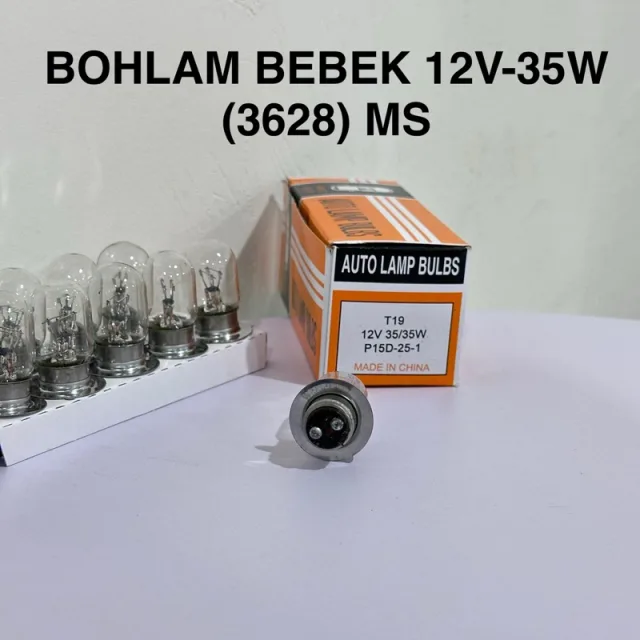 HARGA UNTUK 20 PCS (2 BOX) DOP BOHLAM DEPAN STD BEBEK MATIC 12V 35W V75 KAKI 2