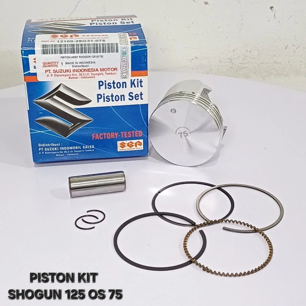 PISTON SEHER KIT SET RING PEN PISTON SHOGUN 125 OS 75 0.75 28G31