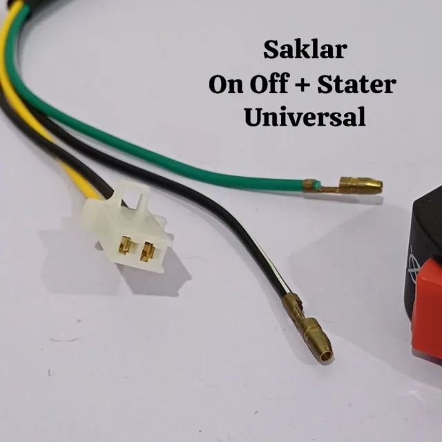 TOMBOL SWITCH SAKLAR UNIVERSAL ON OFF STATER 4 KABEL